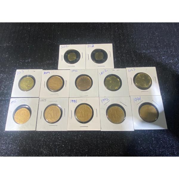 Assorted Loonies & Black Toonies