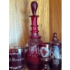 Image 4 : Antique Bohemian Ruby Art Glass Collection - Czech Style 11T