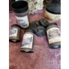 Image 12 : Lamp 17 h, Brown Candlesticks- Tallest: 20 h, Antique- Look Canisters- Tallest: Flour 10 h and More!