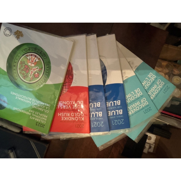 Royal Canadian mint collection of 6 Collectors sets 