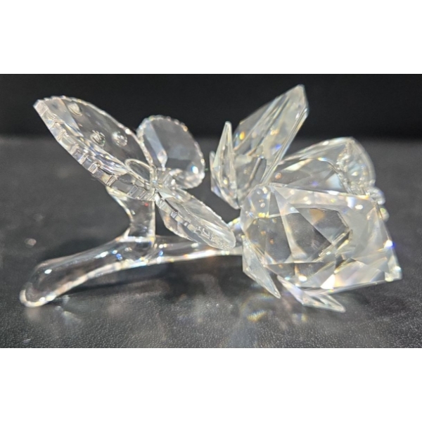 Swarovski Crystal Rose (2"L & 3"T)