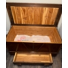Image 3 : Beautiful Antique Treasure Chest with Great Detail & Bottom Drawer  41x22x23"tall