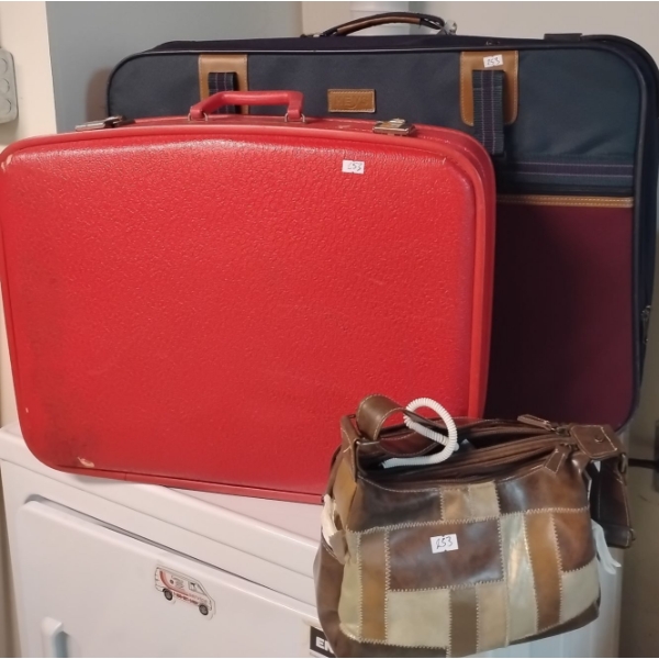 Vintage Luggage Collection w/ All Season Gloves 
