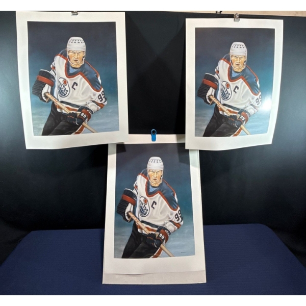 Alex Halliburton 3 Copies of Gretzky 24Tx18W