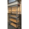 Image 2 : Metal Rack Storage Shelving w/Totes  33x29x72"tall