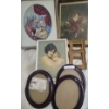 Image 1 : Victorian Themed Framed Needlepoint, Master Lambton Print, Mother/Child Print & 5 Asst Frames
