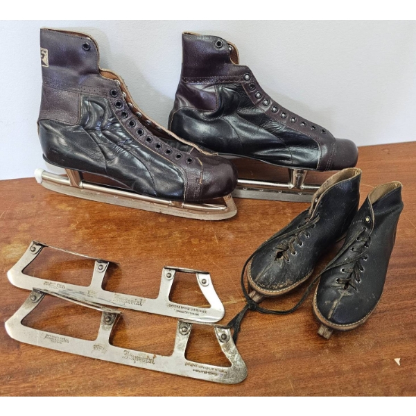 Antique Ice Skates and Skate Blades