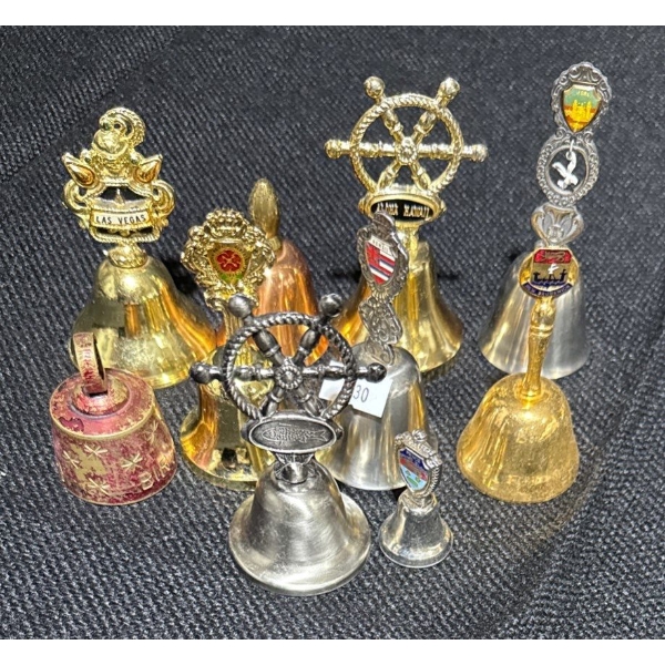Collectable Souvenir Bells From Around The Globe 4T 