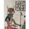 Image 4 :  Vintage Hand-painted Ancient Egyptian Papyrus, Signed ( 31.5 H x 22.5 W Before Frame ) 