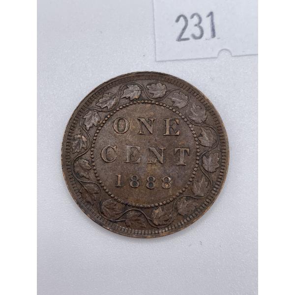 1888 Canadian Large One Cent