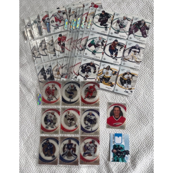 Upper Deck Ice Premier/ Cool Threads Collectible Hockey NHL Trading Cards Bundle