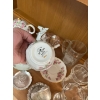 Image 7 : Variety of tea cups and saucers. Vintage beer glasses, Hand Cut Crystal Decor canister Made in Italy