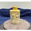 Wooden Snuff Bottle with Spoon 3H