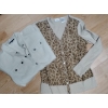 Image 4 : Sage Green Bomber w/ Vegan Fur Sweater Leopard Print Cardigan 2 Purses 3 Pair of Pants