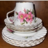 Image 10 : Royal Albert Bone China England "Prarie Rose" Variety of Pieces Cups, Saucers,  Serving Plates, Crea