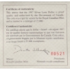 Image 4 : 1997 10th Anniversary Silver Proof Loon Dollar 92.5% Silver 25.175 Grams