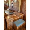 Image 1 : Beautiful Makeup Vanity With Mirror And Stool. Made With Love. Tigerwood Design, Matched the Bedroom