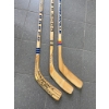 Image 1 : Three Vintage Wooden Hockey Sticks