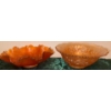 Image 2 : Marigold Carnival Glass Hattie Bowl & Holly Bowl  Fenton & Imperial Co