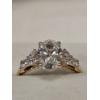 Image 11 : Engagement Ring Yellow Gold , 3.38G 1*203 CARAT CENTER DIAMOND , 6*0.42 CARAT DIAMONDS .