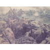 Image 3 : War- Trench Battle, 27 x 36 Print Framed Under Glass	