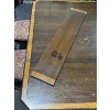 Image 3 : Collapsible Wood Dining Table (61Wx45Dx28H) and 6 Chairs (17Wx16Dx37H, seat 18H) - 1 Leaf (adds 9W)