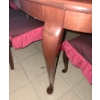 Image 2 : T & J Furniture Cherry Finish Table 74 L, 40 W, 30 T and 4 Chairs 40 T, 20 L, 17 W