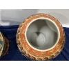 Image 3 : Handpainted Bowl and Urn with Wooden Stands