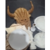 Image 9 : Royal Doulton "Fresh Flowers" Set (See All Pictures), Straw Bull's Head 12 X 14 and More!