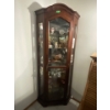Image 1 : Wood and Glass Display Cabinet w/Lighting 82Hx34Wx13D Contents NOT Included