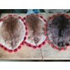 Fur Placemats X3 with Felt Backing 13 L, 13 W