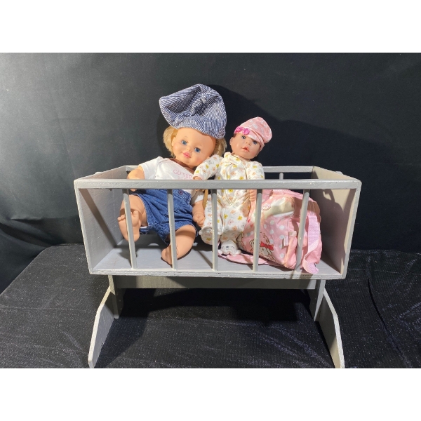 Rocking Crib & Dolls