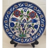 Image 2 : Hand Painted Turkish Iznik Art Pottery Plates - Traditional Design 16"diameter