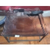 Image 9 : Glass "Lamp" 13 T, Metal Vase 14 T, Square Bowl on Stand 10 W, 10 D, 6 T and More!