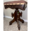 Image 1 : Antique Walnut Upholstered Organ Stool 20T