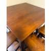 Image 2 : Dining Table w/ 4 Matching Stools - 35W, 35D, 37T 