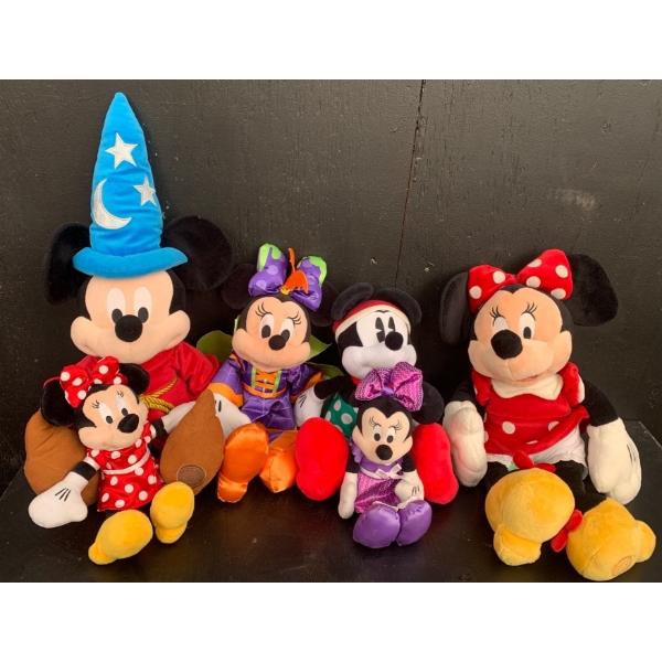 Mickey & Minnie Mouse Stuffy Collection From Disney Store 
