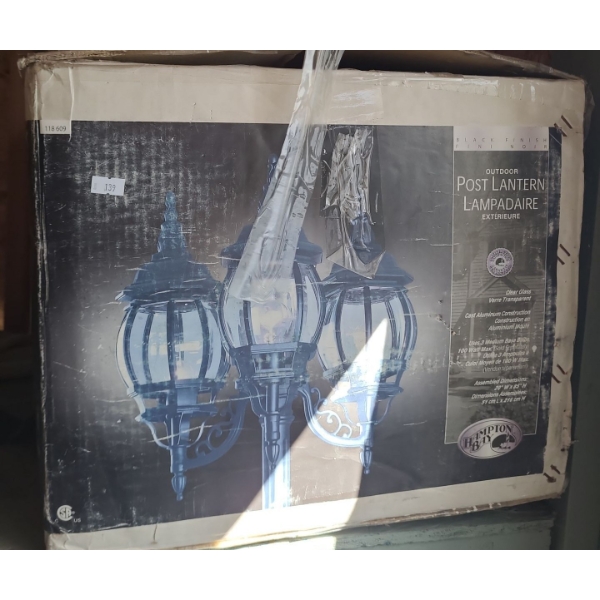 Hampton Bay Outdoor Post Lantern- New In Box 