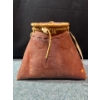 Image 3 : Birch Bark Bag (11x9"tall) w/Indigenous Bead Work & Wooden Handle Paring Knife 