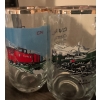 Image 2 : Collectible Canadian National (CN) Gold Rimmed Beer Mugs w/ Ashtray