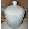 Image 6 : Vintage Enesco Cornucopia Vase w/ Studded Milk Glass Cookie Jar Napkin Rings & More