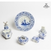 Image 1 : Collection Of Vintage Delft Blue Pottery , 