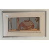 Image 1 : Cabin in the Woods Art Work By illegible Signature - 15x9 