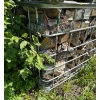 Image 2 : Single Large IBC Metal Tote Cage; 39inx47in, 45In Tall w/ Contents (Firewood) 