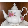 Image 8 : Royal Albert Bone China England "Prarie Rose" Variety of Pieces Cups, Saucers,  Serving Plates, Crea