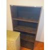 Image 2 : MDF Bookcase 24.5 W, 9.5 D, 47 T and Vintage Hamper 22 W, 12 D, 23 T 