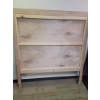 Image 2 : Wooden Bed Headboard with Upholstered Tan Panel