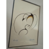 Image 3 : Pair of Indigenous Art Pieces 'Family Swim' & 'Security' Illegible Signature (12x15 Each)