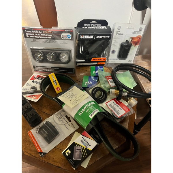  Triple gauge kit with a Cerpa, sportster holster, beta fish, submersion heater brand, new propane, 
