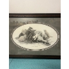 Image 3 : Two pencil art pieces by Bernie Brown, Purr-fect Playmates (20x14in), "Buddies" (19x16in).